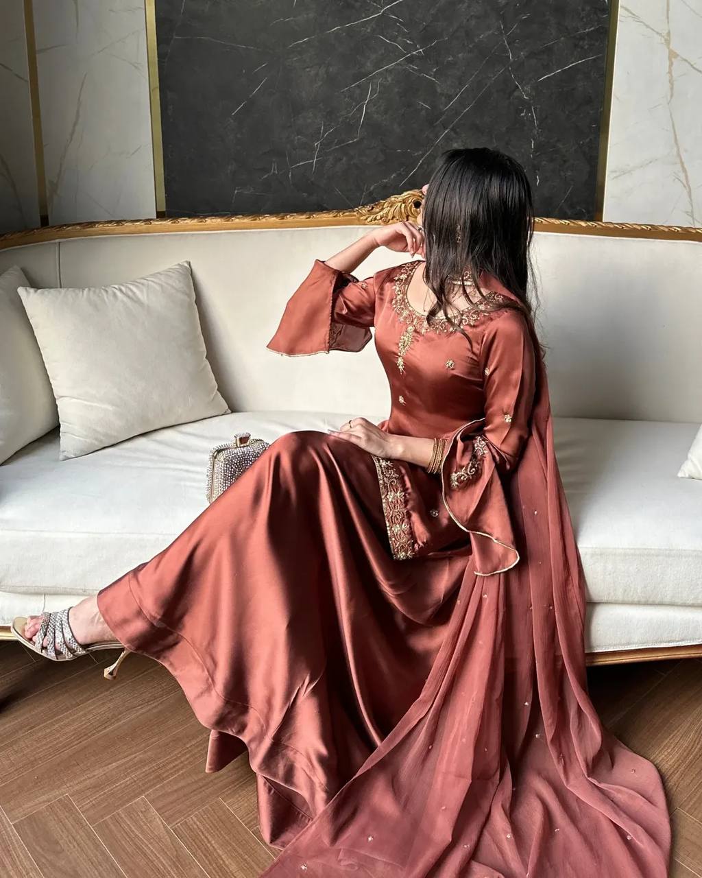 Modern Sienna Bell-Sleeve Silhouette
